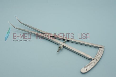 فرجار Castroviejo 0-40 مللي متر بزاوية طويلة 6.75 بوصة لرسم خرائط العظام أدوات طب الأسنان in Kuwait