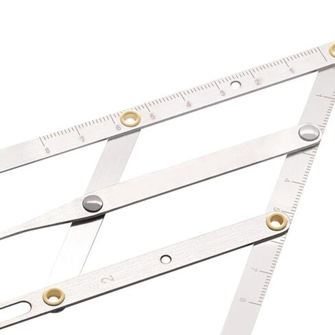 مسطرة حواجب من BRRNOO، مسطرة حواجب من الفولاذ المقاوم للصدأ مع ذراع مرن، فرجار بنسبة ذهبية للمبتدئين، سهلة الاستخدام in Kuwait