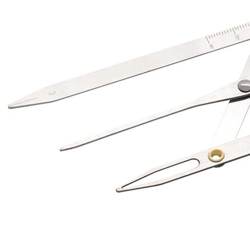 مسطرة حواجب من BRRNOO، مسطرة حواجب من الفولاذ المقاوم للصدأ مع ذراع مرن، فرجار بنسبة ذهبية للمبتدئين، سهلة الاستخدام in Kuwait