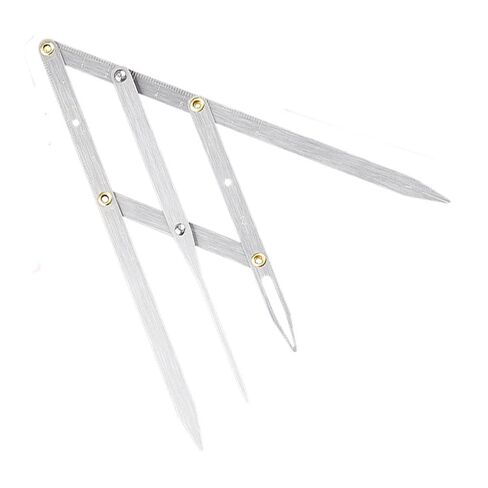 مسطرة حواجب من BRRNOO، مسطرة حواجب من الفولاذ المقاوم للصدأ مع ذراع مرن، فرجار بنسبة ذهبية للمبتدئين، سهلة الاستخدام in Kuwait