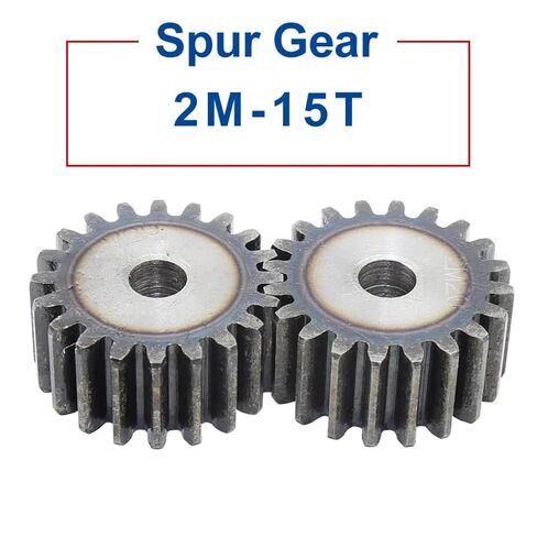 1PCS Flat Gear 2M 15T Outer Diameter 34mm Bore 10mm Low Carbon Steel Motor Gear Teeth Thickness 20mm for Tramission Part in Saudi Arabia