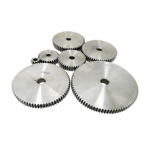 1PC Spur Gear 1M 68/69/70/71/72/73/74/75T Rough Hole 8/10mm Wheel 45#Carbon Steel Material Motor Gear Total Height 10mm(1M68Teeth-bore 8 mm) in Saudi Arabia