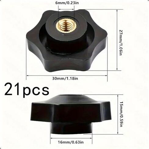 Plum Blossom Handle Nuts 21 Pcs Replacement Part Heavy-Duty for Industrial Use in Saudi Arabia
