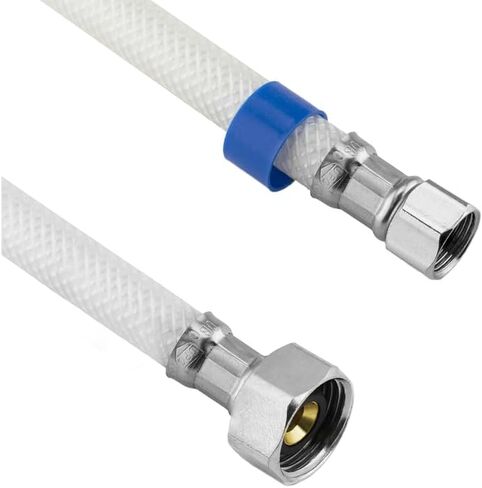 LASCO 10-2113 ضغط أنثى 3/8 بوصة بواسطة أنبوب حديد أنثى 1/2 بوصة بواسطة إمداد مياه من الفينيل المضفر المرن مقاس 12 بوصة in Saudi Arabia