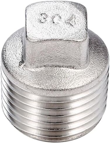 تركيب أنابيب من الفولاذ المقاوم للصدأ 304، قابس محفور برأس مربع، ذكر NPT 1-1/4 بوصة (عبوة من قطعة واحدة) in Saudi Arabia