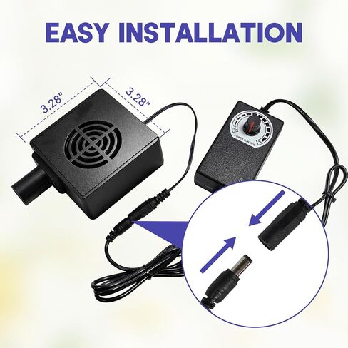 مروحة مجفف خرطوم CPAP لأنابيب 22 مم، منفاخ منظف أنبوب CPAP لتدفق الهواء القابل للتعديل، مع أنابيب آلة Resmed Airsense 10 11، مستلزمات تنظيف CPAP، مجموعة تساعد على خرطوم التجفيف السريع (أسود) in Kuwait