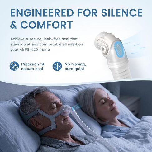 3 عبوات أنبوب بديل لأقنعة Airfit N20 Cpap، مجموعة خرطوم قصيرة بديلة متوافقة مع Airtouch N20، تقلل الضوضاء والتسرب، ملحقات لوازم CPAP، تتضمن 3 قطع أنابيب قصيرة فقط in Kuwait