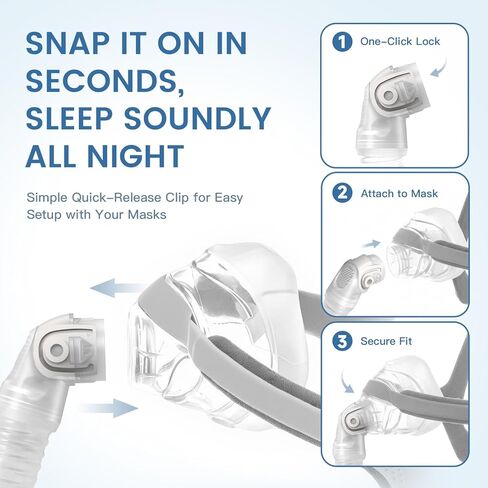 3 عبوات أنبوب بديل لأقنعة Airfit N20 Cpap، مجموعة خرطوم قصيرة بديلة متوافقة مع Airtouch N20، تقلل الضوضاء والتسرب، ملحقات لوازم CPAP، تتضمن 3 قطع أنابيب قصيرة فقط in Kuwait