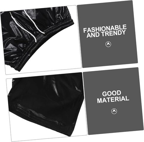 BESPORTBLE Men Metallic Shiny Disco Shorts Rave Pants for Parties Comfortable Design Eye Catching Performance Outfit for Disco Events and Festivals in Saudi Arabia