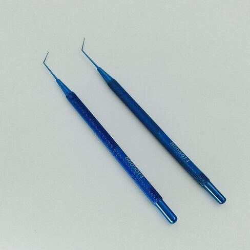 2 Pieces Nice Titanium Jaffe-Knolle Iris Hook Ophthalmic Instrument in Kuwait