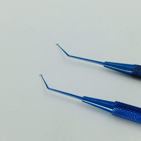 2 Pieces Nice Titanium Jaffe-Knolle Iris Hook Ophthalmic Instrument in Kuwait