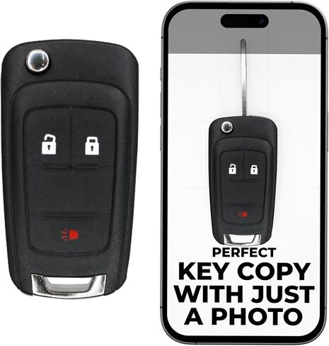 CUT CUT REMOTE FLIP KEY FOB استبدال FOB لـ CHEVY GMC Buick Cruz Expenox Malibu Impala Sonic Camaro Trax Terrain Lacrosse Regal Verano Encore 2010 2011 2014 2014 2015 2015 2017 2018 in Kuwait