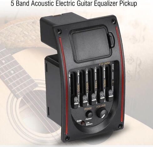 EQ PS-500 5 Band Equalizer Acoustic Guitar Pickup,Guitar Preamp,5 Band Electric Digital Equalizer Pickup with Digital Equalizer, Preamp & LCD Tuner in Kuwait