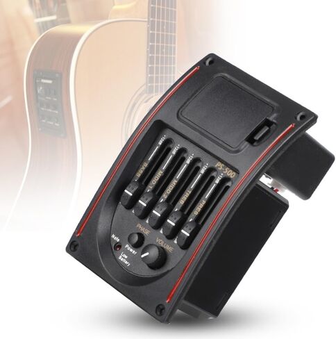 EQ PS-500 5 Band Equalizer Acoustic Guitar Pickup,Guitar Preamp,5 Band Electric Digital Equalizer Pickup with Digital Equalizer, Preamp & LCD Tuner in Kuwait