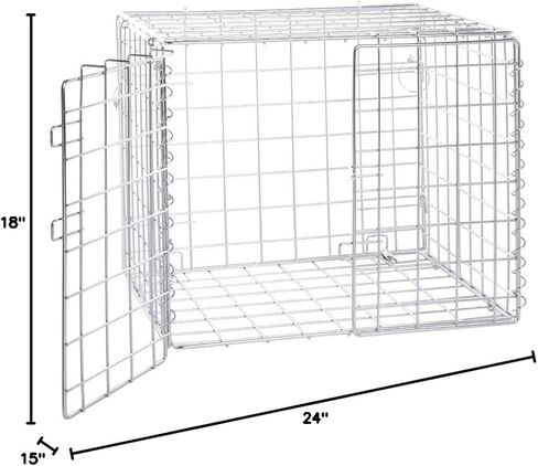 HUBERT Lockable Security Cage Chrome Wire - 18" L x 24" W x 15" H in Saudi Arabia