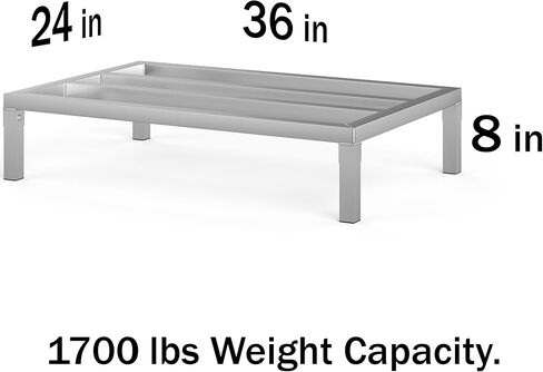 36" x 24" | 8" Off The Floor Aluminum Dunnage Rack | 900 Lbs Capacity in Kuwait