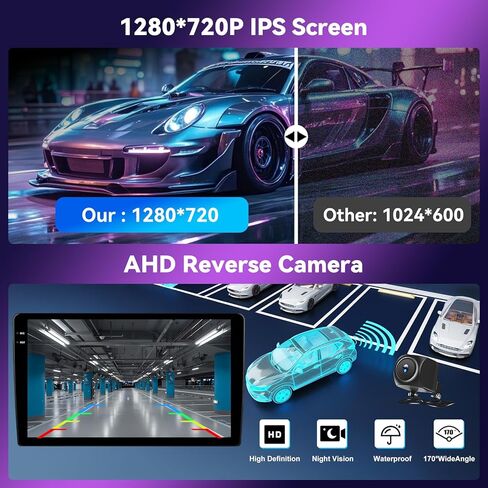 4G+64G Android 15 Car Stereo for Ford Escape Kuga 2013-2019 مع Carplay Android Auto ، مشغل راديو سيارة يعمل باللمس 9 بوصة مع رابط المرآة ، وكاميرا WiFi/GPS الاحتياطية ، Bluetooth ، FM/RDS ، DSP ، SWC in Saudi Arabia