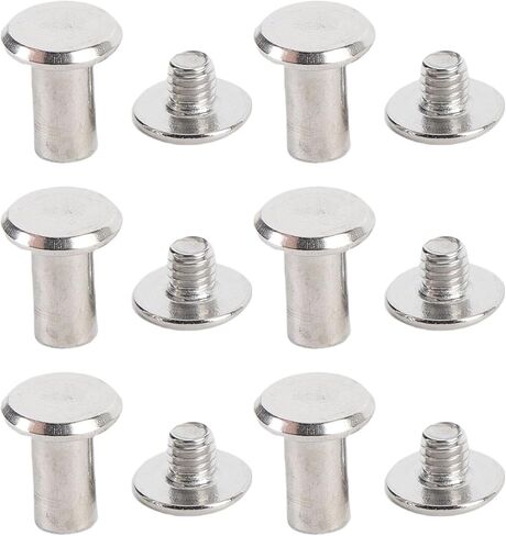 SUNGOOYUE 50 Sets Stainless Steel Flat Head Rivet and Stud Set, Convenient Binding Fasteners for Clothing and Crafts in Saudi Arabia