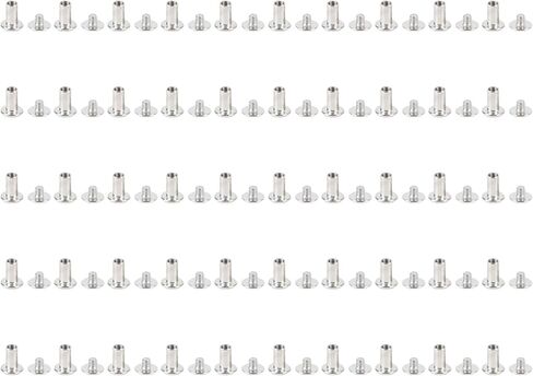 SUNGOOYUE 50 Sets Stainless Steel Flat Head Rivet and Stud Set, Convenient Binding Fasteners for Clothing and Crafts in Saudi Arabia