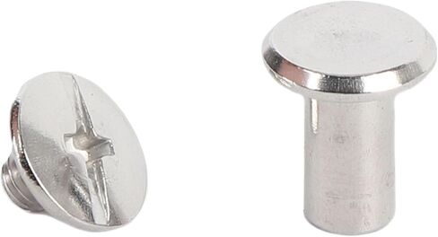 SUNGOOYUE 50 Sets Stainless Steel Flat Head Rivet and Stud Set, Convenient Binding Fasteners for Clothing and Crafts in Saudi Arabia