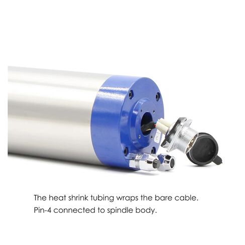 1.5kw ER16 Metal Water-Cooled Spindle Motor 400Hz Pole Number = 2(220v) in Saudi Arabia