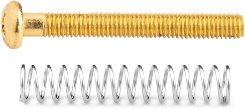 5PCS Guitar Pickup Adjustment Screws with Springs M3×27mm for Import Electric Guitar (Gold) in Saudi Arabia