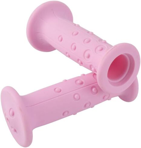 Non-Slip Rubber Bicycle Handlebar Grips, 19mm Round Rod Universal Replacement for Mountain Bike, Foldable Bike, Scooter & Tricycle, G133 Pink Pair in Saudi Arabia