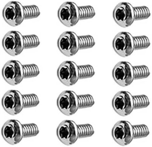 15PCS CNC Stainless Steel Screw Replacements T6 Torx 2-56 Thread Fit for Deep Carry Pocket Clip(Black) in Kuwait