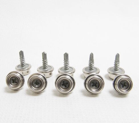 Snap Screw Stud 1/2" Hardened Stainless Steel Screw Stud Drill Point - 10 Piece Set in Saudi Arabia