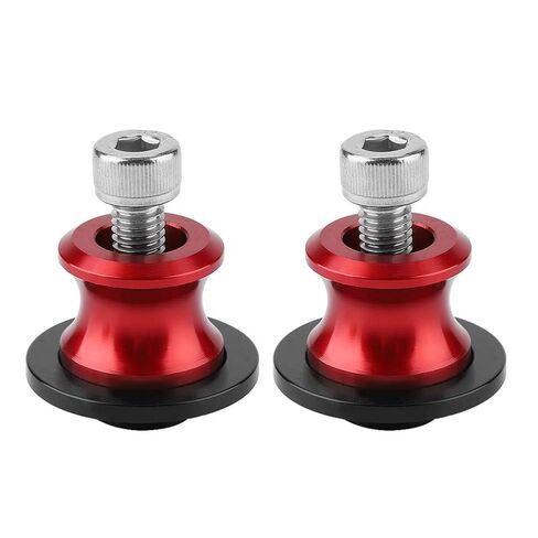 Motorcycle CNC Rear Stand Swing Arm Spool Sliders, Stable and Installation, CNC Machined from Billet Aluminum (Red) in Saudi Arabia