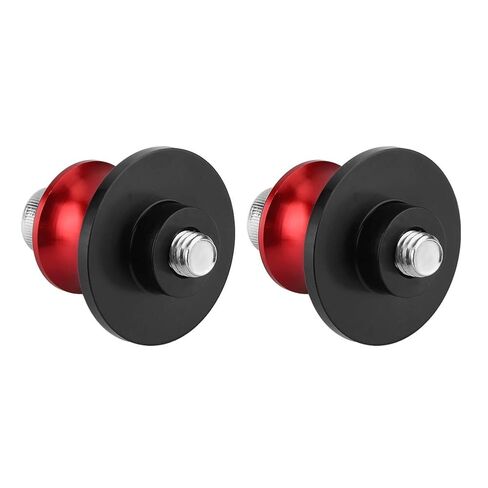 Motorcycle CNC Rear Stand Swing Arm Spool Sliders, Stable and Installation, CNC Machined from Billet Aluminum (Red) in Saudi Arabia