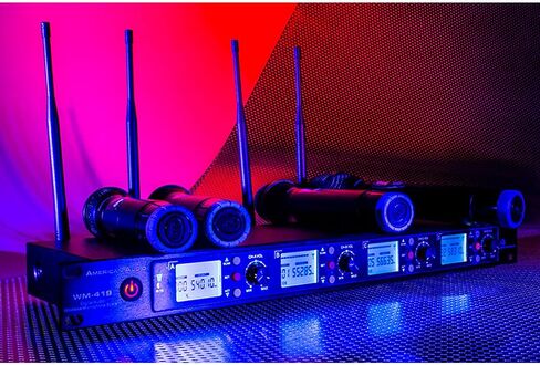 adj American Audio WM-419: Wm-419, 4 Channel Uhf Handheld Wireless Mic,Black in Saudi Arabia