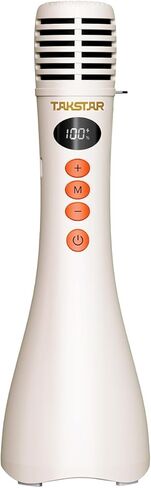 TAKSTAR 15W Bluetooth Microphone with Speaker, DA10 II Wireless Handheld Mic with LED Display, 4 Modes, Noise Canceling, Portable PA System for Teaching Singing Speaking Karaoke Wedding in Kuwait