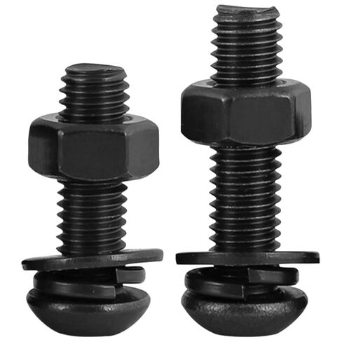 20 PCS M6*12 Cup Head Nuts and Bolts, Hex Head Bolt, Furniture Spare Parts, Crib Bolts Replacement Kit, Fully Threaded, Black Oxide Furniture Screws Connector for Chair Furniture Cots Beds in Saudi Arabia