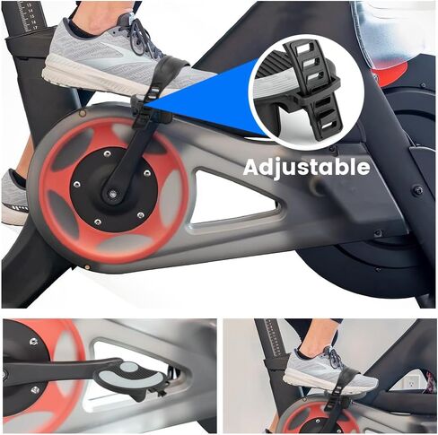 زوج واحد من دواسات الدراجة الرياضية مع أشرطة لدراجة Pelotons، دواسات دراجات ثابتة مقاس 9/16 بوصة للدراجات الهوائية الداخلية، قطع غيار بدواسة ركوب الدراجات الدوارة in Kuwait
