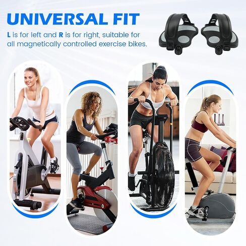 زوج واحد من دواسات الدراجة الرياضية مع أشرطة لدراجة Pelotons، دواسات دراجات ثابتة مقاس 9/16 بوصة للدراجات الهوائية الداخلية، قطع غيار بدواسة ركوب الدراجات الدوارة in Kuwait