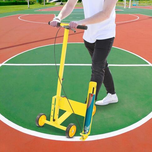 Line Striping Machines, Striping Line Marking Walk Behind Paint, Adjustable Line Width, with Wheel, for School Stadium Driveway Playgrounds in Saudi Arabia