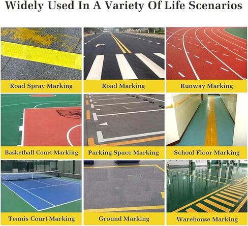 Line Striping Machines, Striping Line Marking Walk Behind Paint, Adjustable Line Width, with Wheel, for School Stadium Driveway Playgrounds in Saudi Arabia