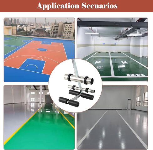 آلة شريط لالابو كورت لاين، آلة شريط ساحة انتظار السيارات، أداة وضع شريط طلاء أرضية ملعب كرة السلة، للممر، الملعب، تحذير الطريق in Kuwait