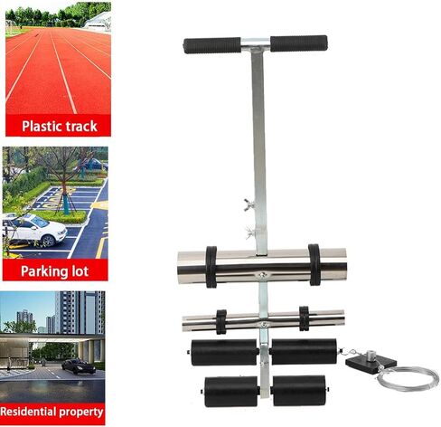 آلة شريط لالابو كورت لاين، آلة شريط ساحة انتظار السيارات، أداة وضع شريط طلاء أرضية ملعب كرة السلة، للممر، الملعب، تحذير الطريق in Kuwait