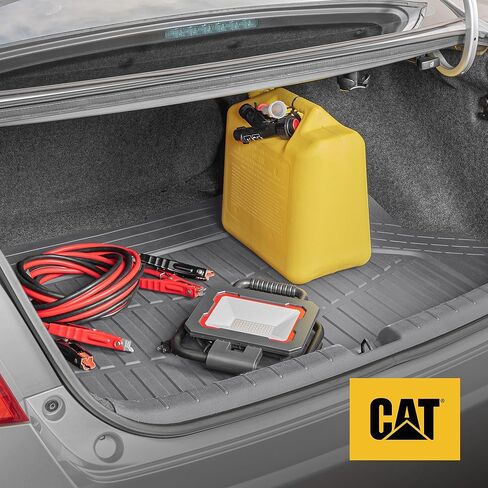سجادات أرضية مطاطية شديدة التحمل من Cat® ToughRide وبطانة صندوق البضائع لسيارة SUV Van Sedan، باللون الأسود - مزخرفة لتناسب جميع الأحوال الجوية، سجادة أرضية السيارة ذات الأطباق العميقة in Saudi Arabia