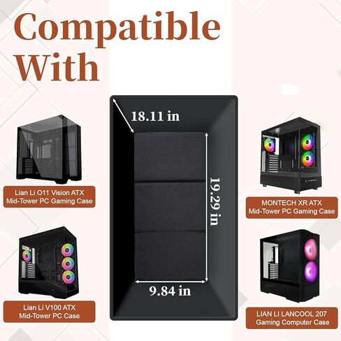 Computer Desktop Tower Large Carrying Case, PC Travel Case for Computer's Box for Moving, Portable Gaming Backpack for Keyboard, Mouse and Accessories, Bag Compatible with ATX/M-ATX mainframe chassis in Kuwait