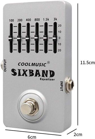 Coolmusic C-EQ01 Equalizer Pedal Guitar Pedal Effects Bass Pedal Acostic Guitar Pedal in Kuwait