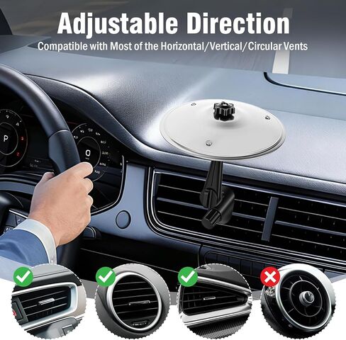 فتحة تهوية الصنج للسيارة، مجموعة صنج طبل صغيرة مع عصا طبل صغيرة، هدية مضحكة لتخفيف التوتر للسائقين ورحلات الطريق ومحبي الموسيقى، ملحق سيارة متوافق مع معظم المركبات، فضي in Kuwait