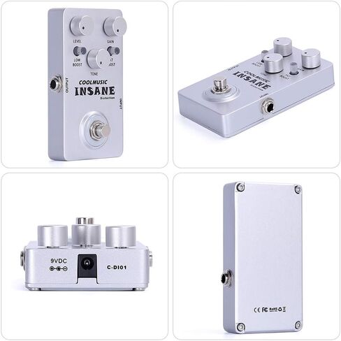 COOLMUSIC C-DI01 Insane Distortion Guitar Bass Distortion Pedal in Kuwait