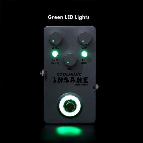 COOLMUSIC C-DI01 Insane Distortion Guitar Bass Distortion Pedal in Kuwait