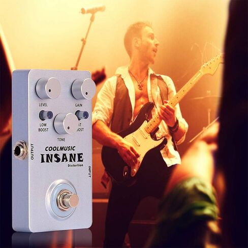 COOLMUSIC C-DI01 Insane Distortion Guitar Bass Distortion Pedal in Kuwait