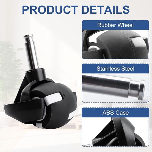 عجلة دوارة بديلة لمكنسة كهربائية روبوتية عجلة أمامية مناسبة لـ eufy RoboVac 11S, 30, 30C, 35C, 12, 15C, 15T, 11S/15C/30C Max in Kuwait