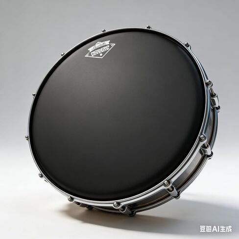 رأس طبلة مصقول بالرمل مقاس 14 بوصة - أسود غير لامع محكم 10.8 مل رأس مستجيب للخدمة الشاقة لفرقة المسيرة وتسجيل الاستوديو والأداء الحي in Kuwait