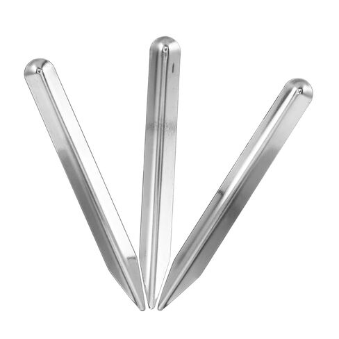 3pcs Stainless Steel Lab Spatula Dual-end Bead Scoop with Rounded and Pointed Curved Ends for Mixing Transferring Powders Pastes and Jewelry in Classroom and Laboratory Use in Saudi Arabia